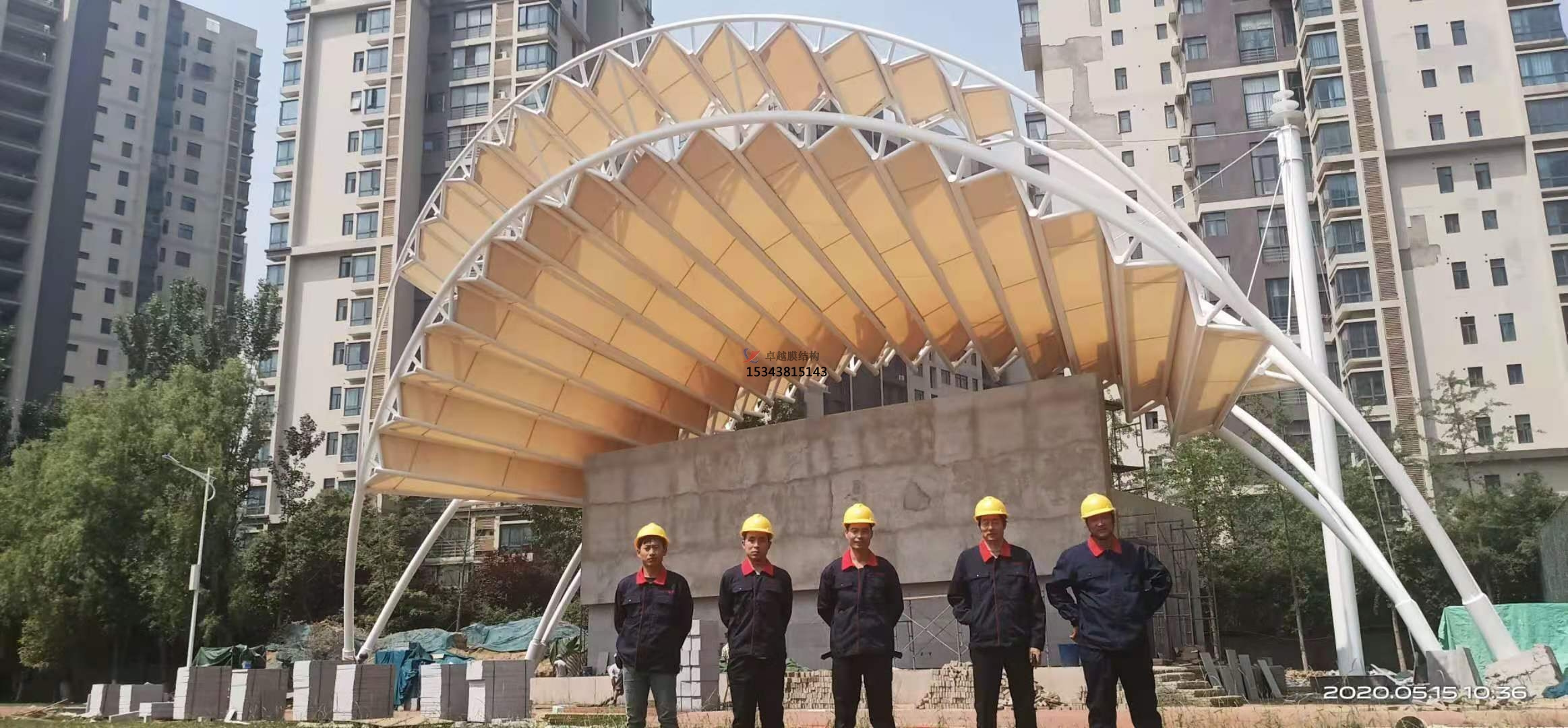 鄭州中國銀行培訓學習PTEF膜結構舞臺