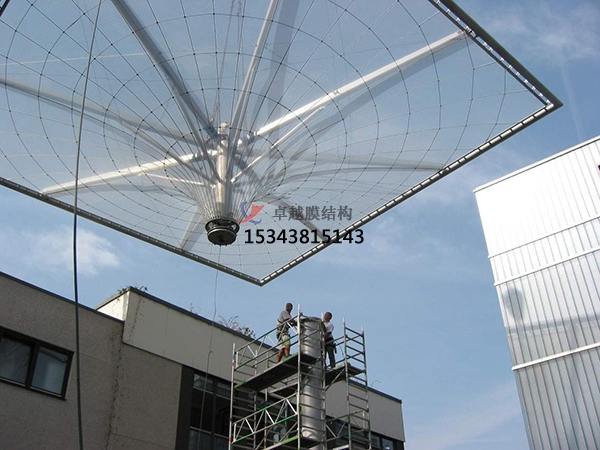 【ETFE膜結構】上海ETFE膜結構保安遮陽棚