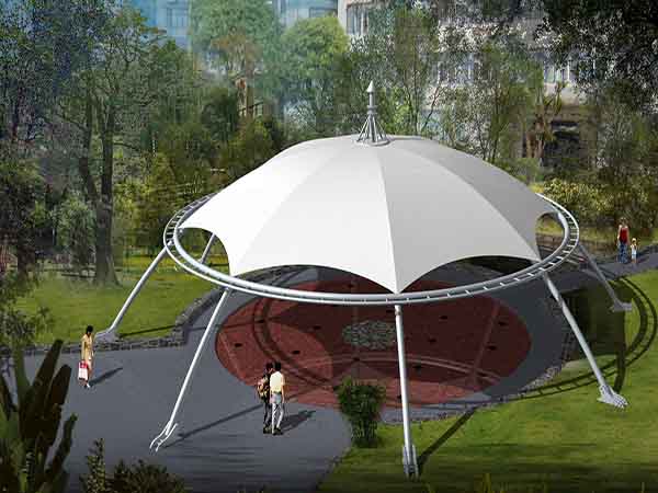 【PTFE膜結構】南陽桐柏縣公園膜結構景觀傘
