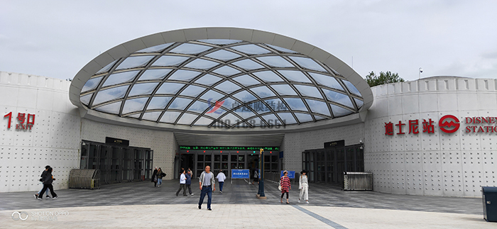 上海迪士尼樂園地鐵站ETFE膜結構